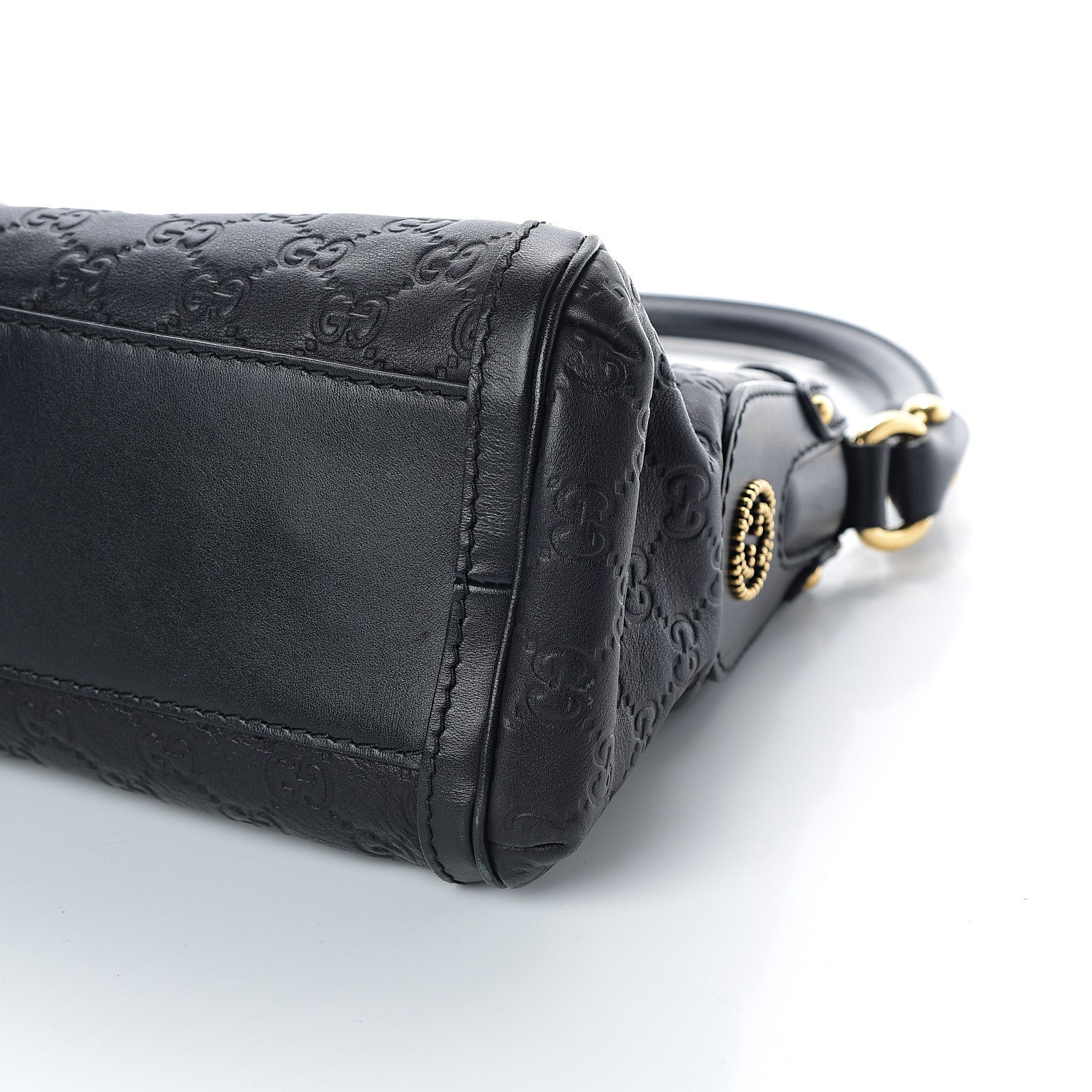 Gucci Guccissima Small Scarlett Studded Interlocking G Hobo Black 8 of 8