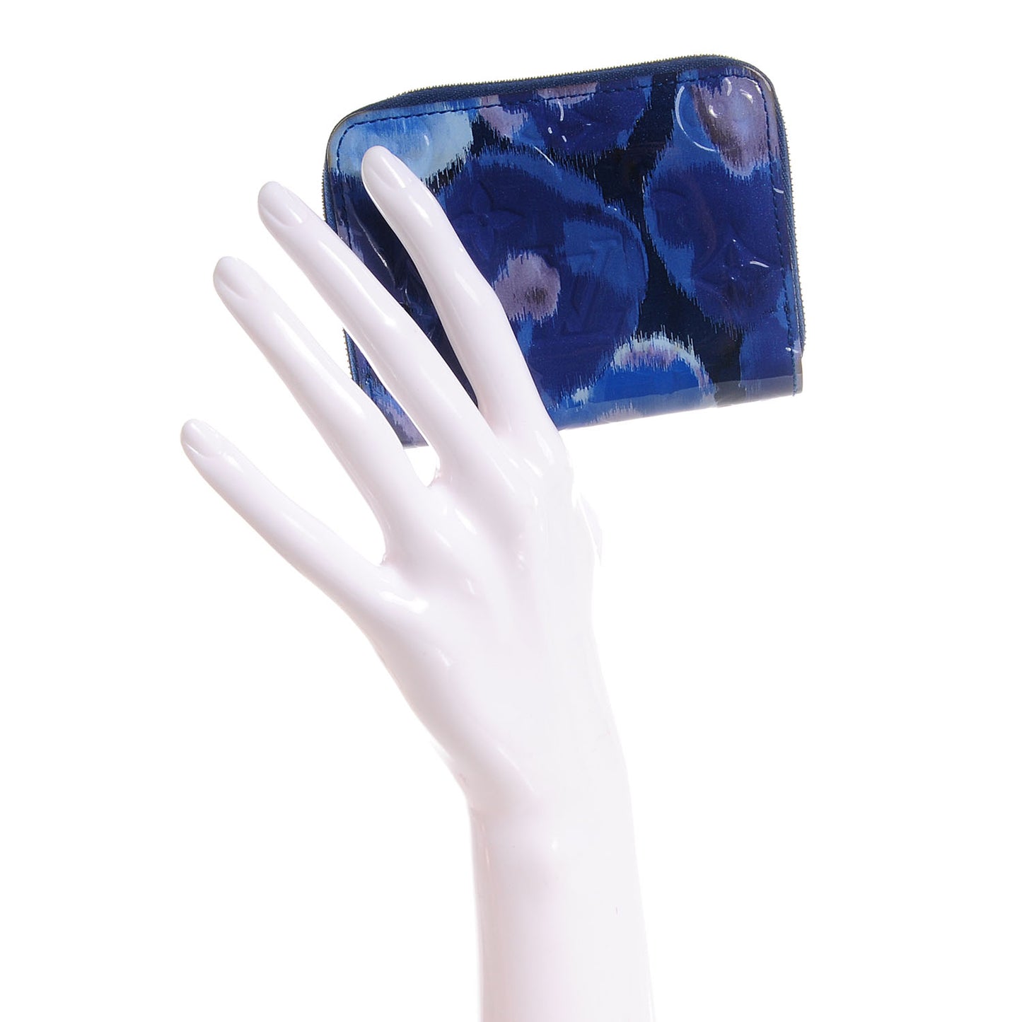 Vernis Ikat Zippy Coin Purse Grand Blue