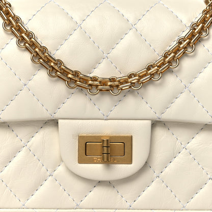 Chanel Aged Calfskin Quilted 2.55 Reissue Mini Flap White 8 of 11
