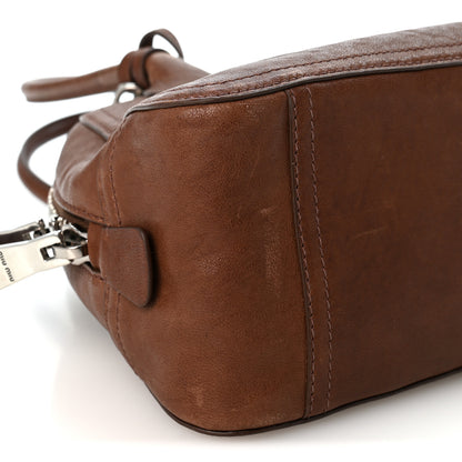 Miu Miu Nappa Small Vivant Bag Rovere 8 of 9