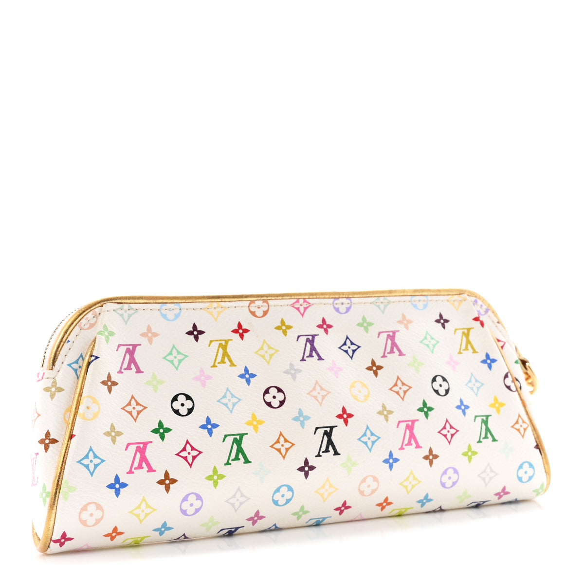Louis Vuitton Monogram Multicolor Kate Clutch White 3 of 7