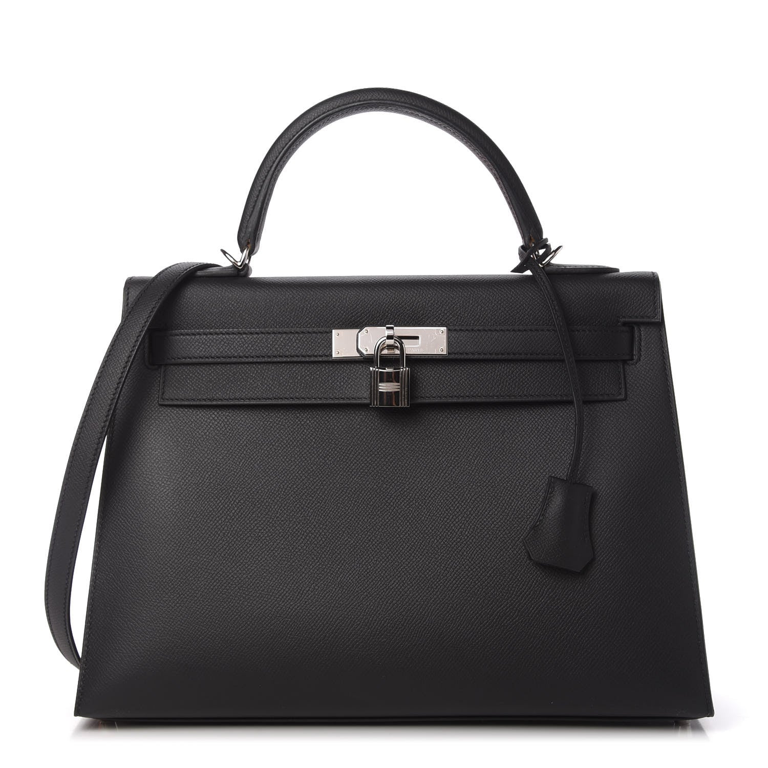Hermes Epsom Kelly Sellier 32 Black 1 of 11
