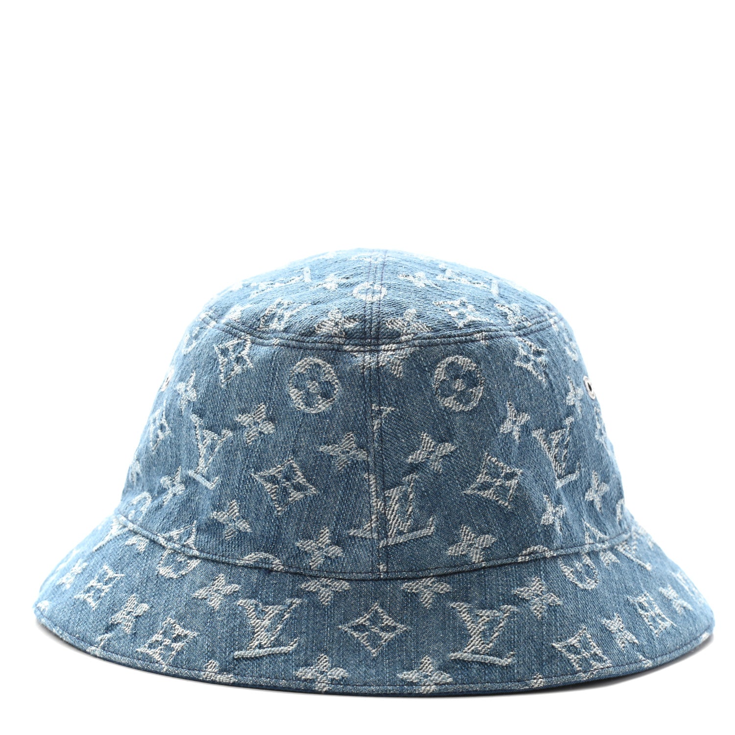 Louis Vuitton Monogram Denim Transformable Bob Bucket Hat 58 Blue 6 of 12