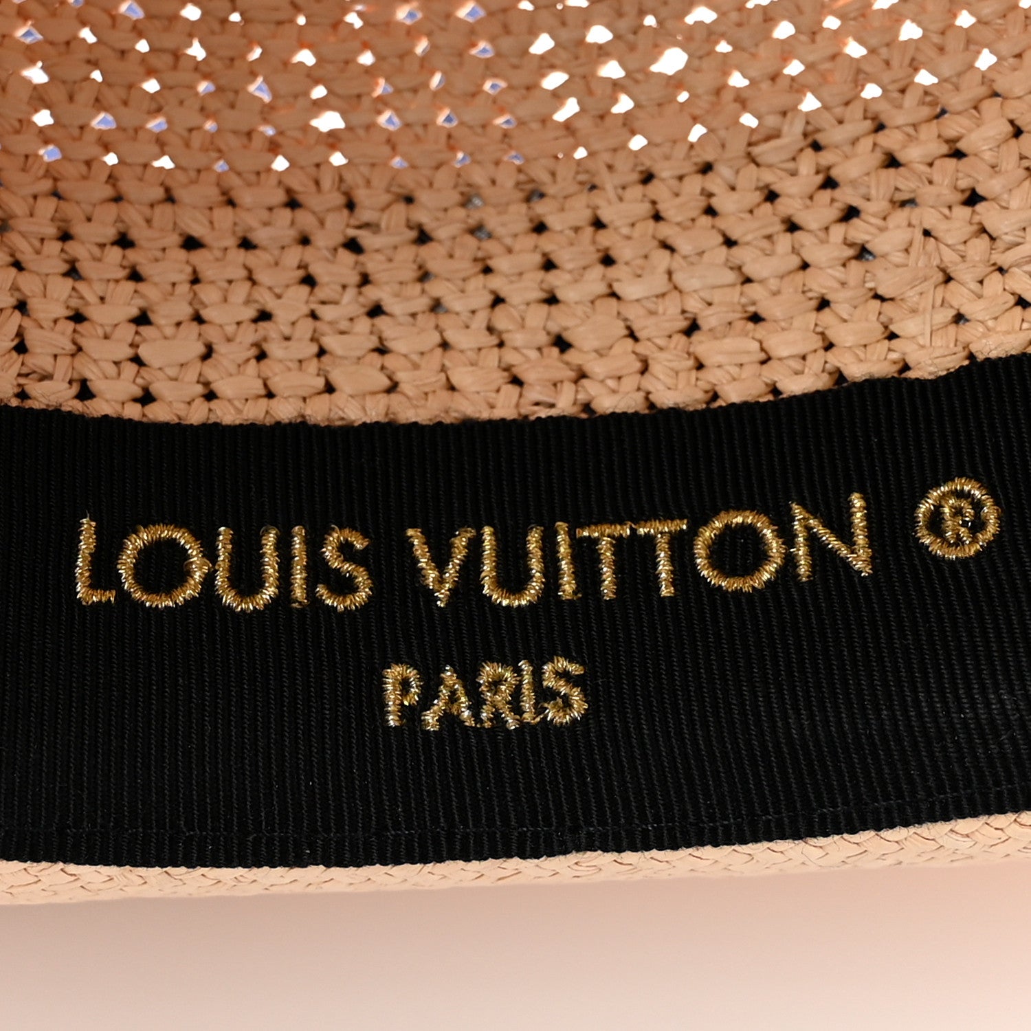 Louis Vuitton Raffia Panama Fedora M Natural 9 of 10