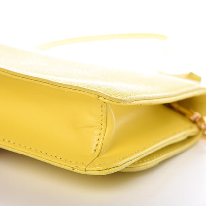 MCM Calfskin Chain Wallet Yellow 15 of 20