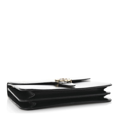 Gucci Dollar Calfskin Interlocking G Shoulder Bag Black 4 of 10