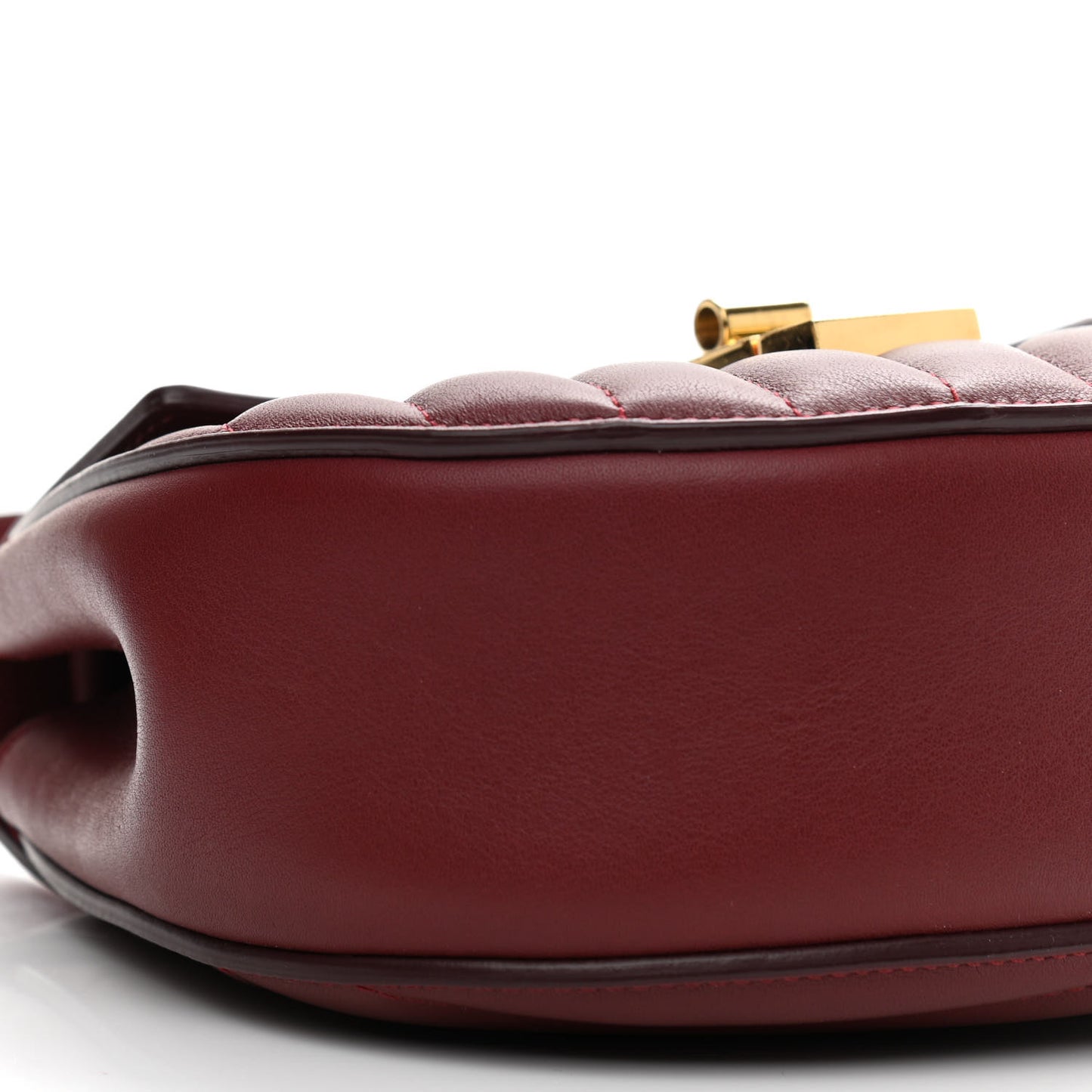 Calfskin Quilted Mini Drew Bijou Shoulder Bag Plum Purple