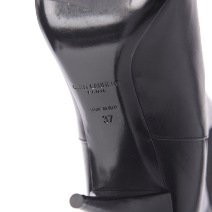 Saint Laurent Calfskin Kiki Chelsea Booties 37 Black 9 of 10