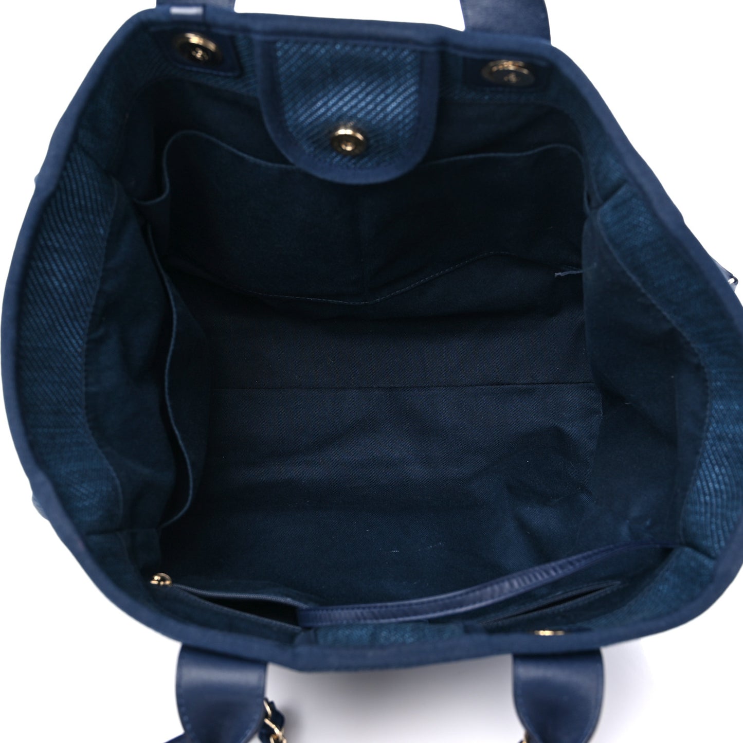 Denim Medium Deauville Tote Dark Blue