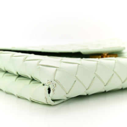Bottega Veneta Nappa Intrecciato Envelope Pouch Glacier 8 of 11