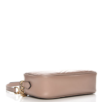 Gucci Calfskin Matelasse Small GG Marmont Chain Shoulder Bag Porcelain Rose 4 of 7