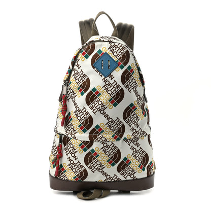 Gucci X THE NORTH FACE Econyl Nylon Medium Backpack Brown White 1 of 10