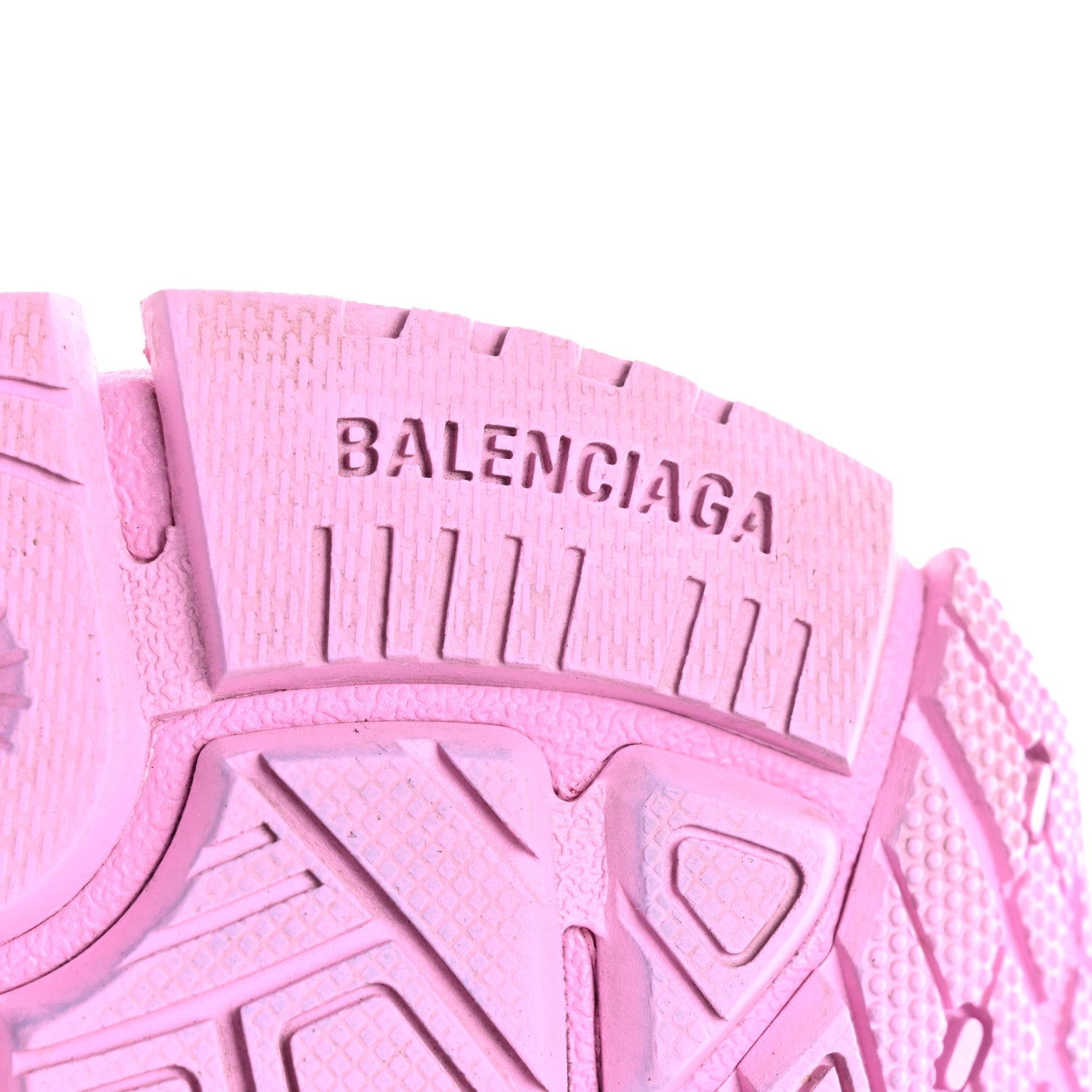 Balenciaga Mesh Rubber Distressed Womens Runner Sneakers 35 Pink 6 of 8