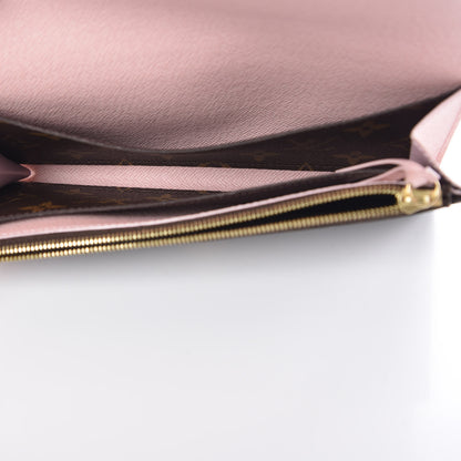 Louis Vuitton Monogram Emilie Wallet Rose Ballerine 5 of 9