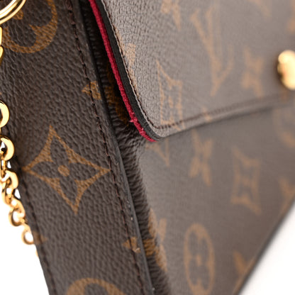 Louis Vuitton Monogram Pochette Felicie Chain Wallet Fuchsia 11 of 12
