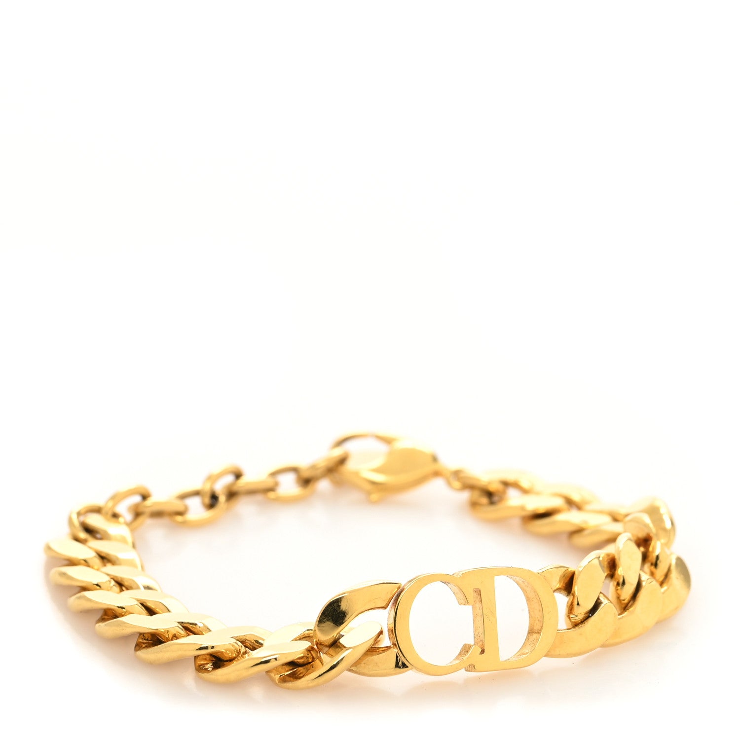 Christian Dior Metal Danseuse Etoile Chain Bracelet Gold 1 of 4