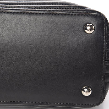 Fendi Shiny Nappa Trapuntata Chain Small DotCom Click Chain Satchel Black 13 of 14