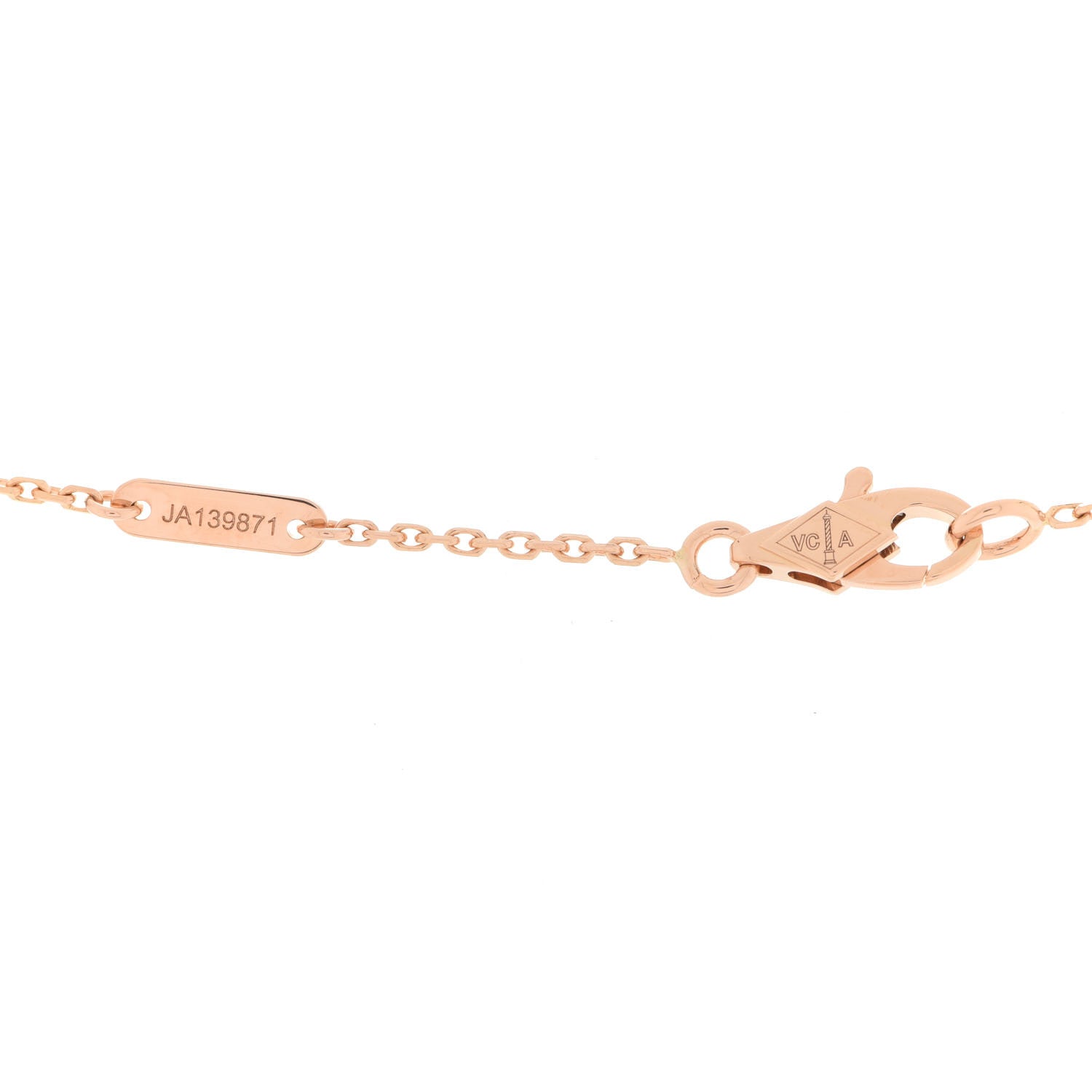 Van Cleef & Arpels 18K Rose Gold Sweet Alhambra Pendant Necklace 5 of 5