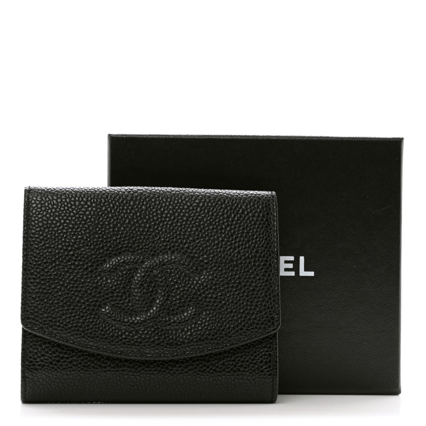 Caviar Timeless CC Flap Wallet Black