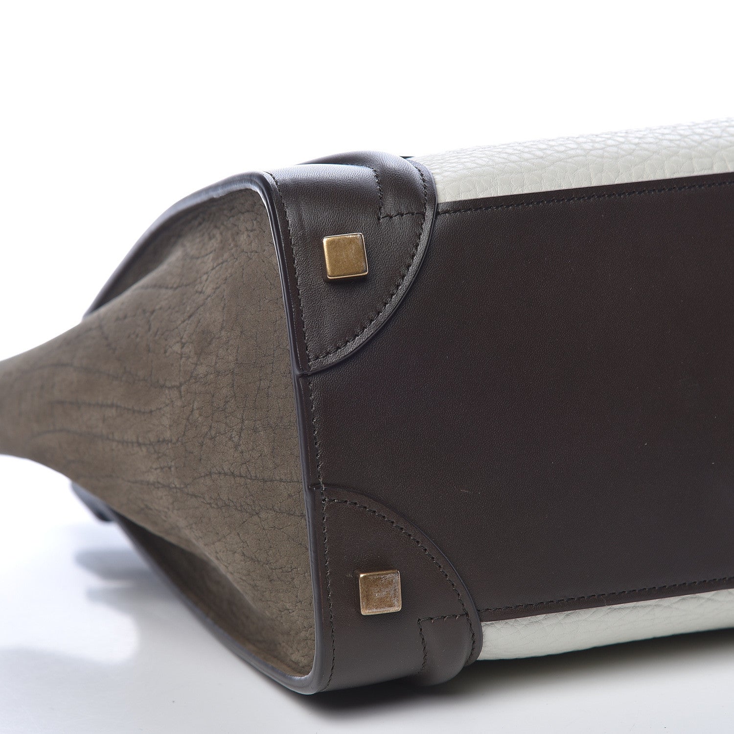 Celine Bullhide Micro Tri-Color Luggage Khaki 8 of 11