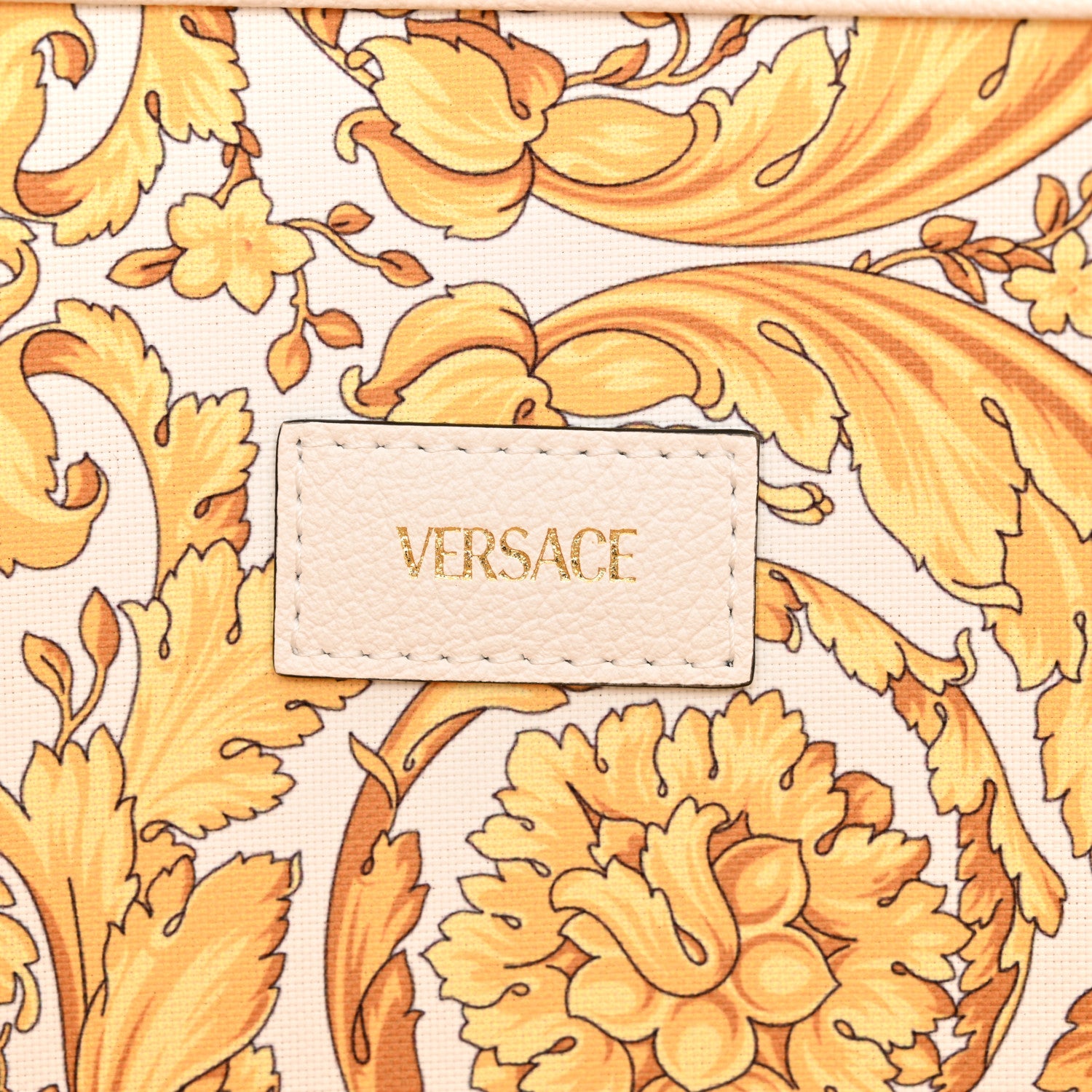 Versace Grained Calfskin La Medusa Shopping Tote White 7 of 11