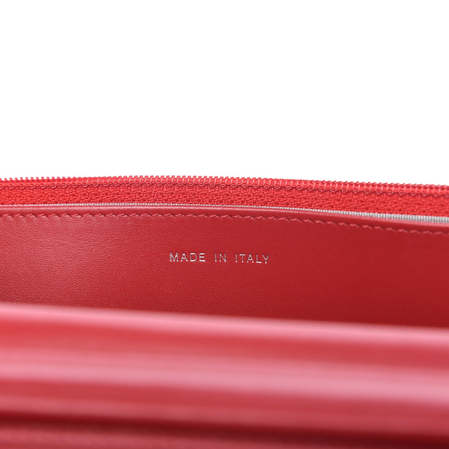 Patent Quilted Brilliant Wallet On Chain WOC Red