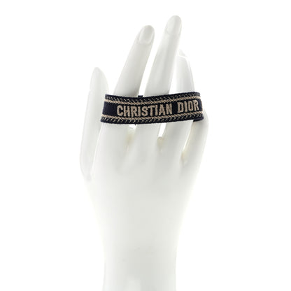 Christian Dior Woven Cotton J'Adior Friendship Bracelet Navy 2 of 4