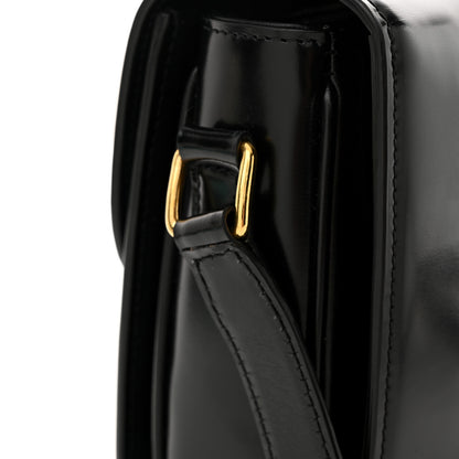 Celine Shiny Calfskin Medium Triomphe Black 12 of 14