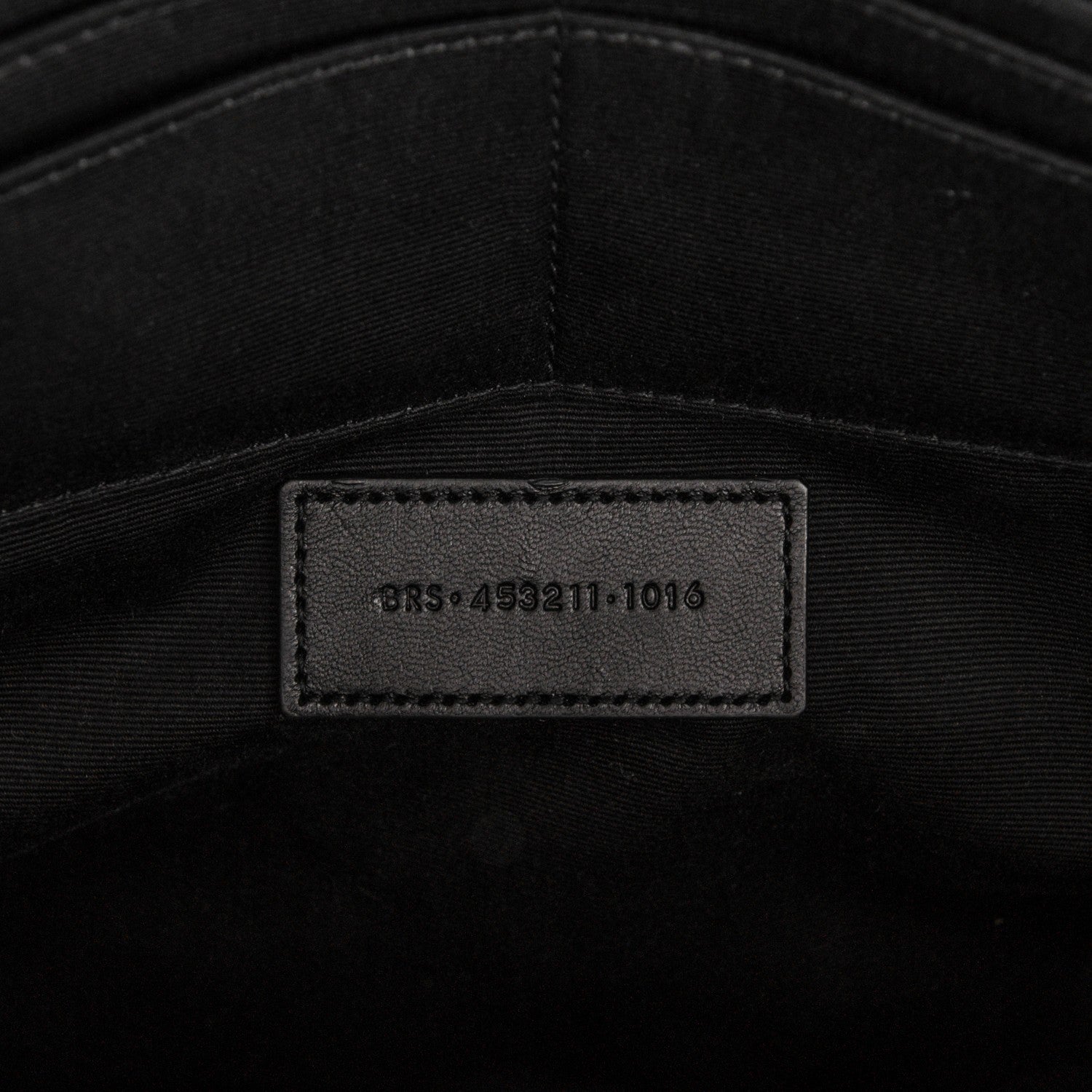 Saint Laurent Lambskin Mixed Matelasse Classic Monogram Zipped Document Holder Black 7 of 7