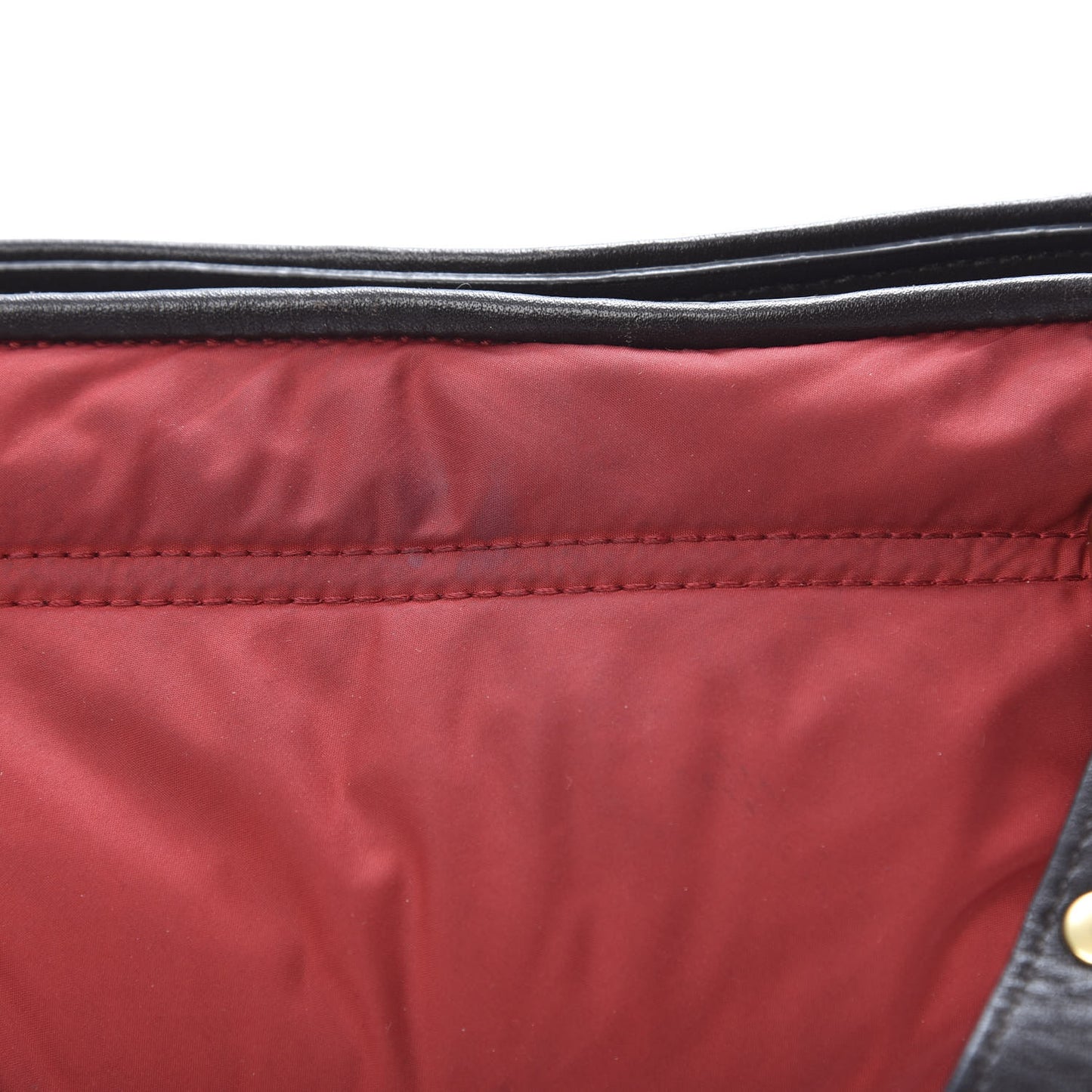 Nylon Quilted Tote Red
