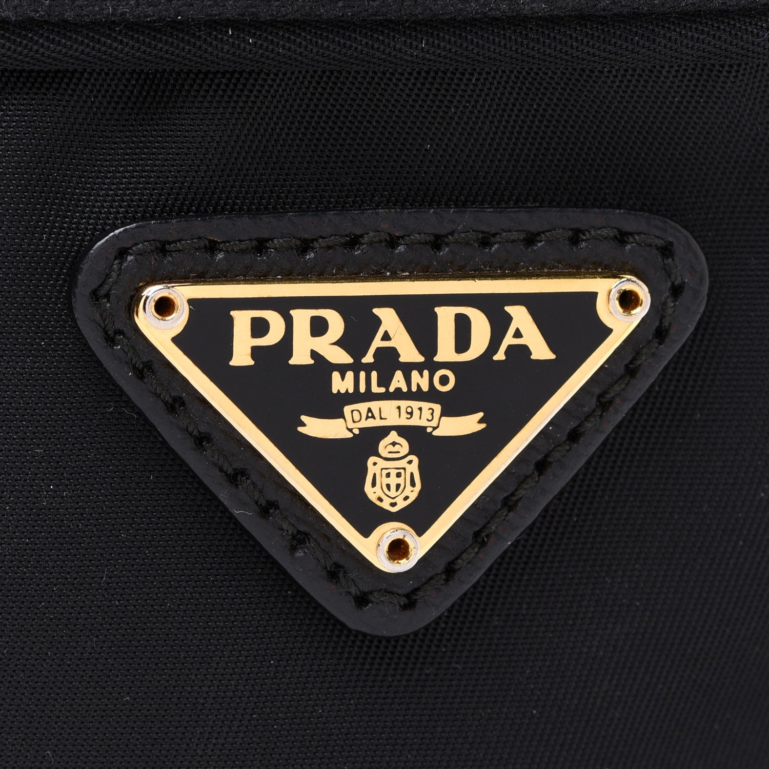 Prada Saffiano Tessuto Nylon Mini Bucket Crossbody Bag Black 9 of 14