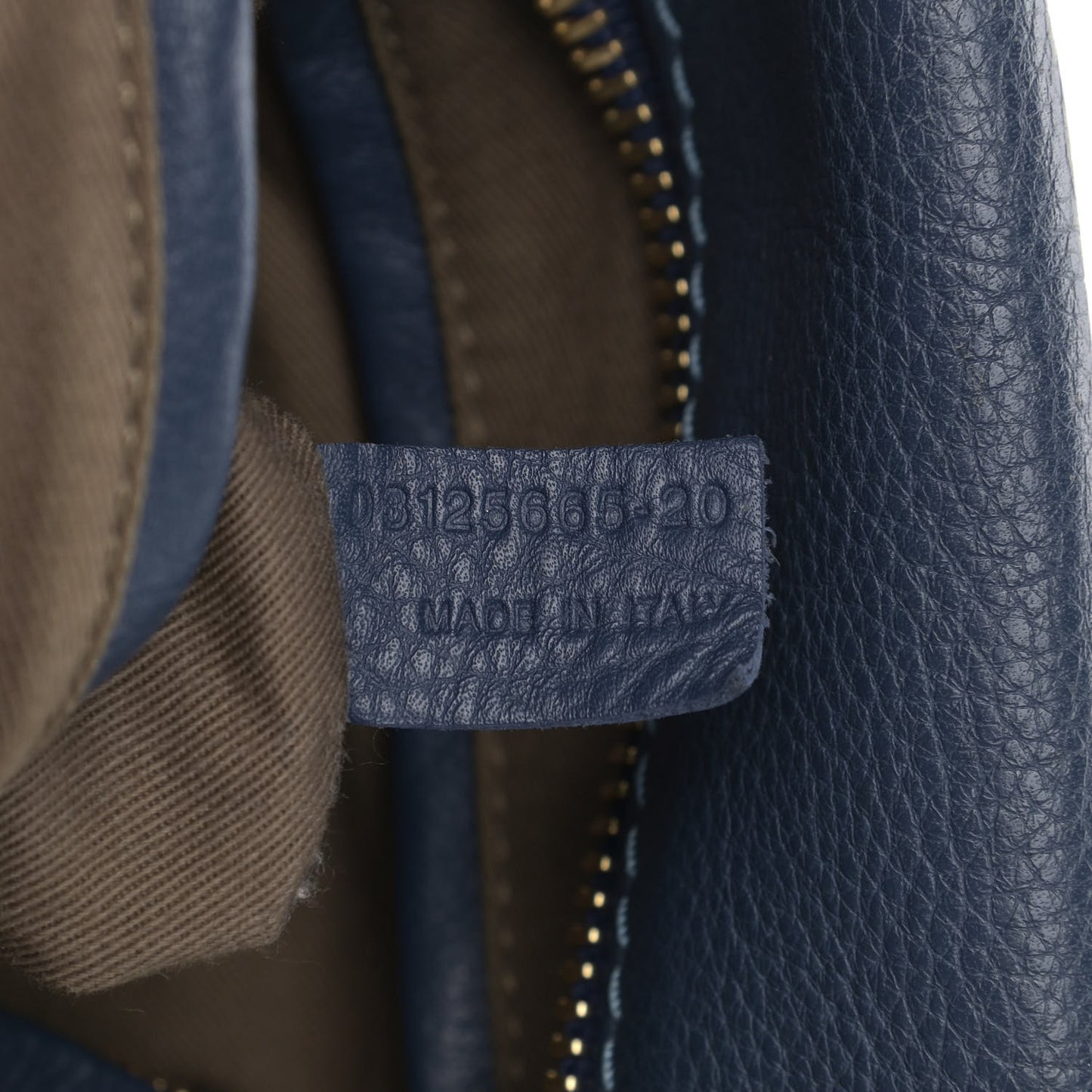 Calfskin Large Marcie Satchel Blue