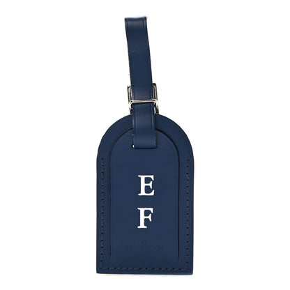 Louis Vuitton Calfskin Luggage Tag Blue 1 of 5