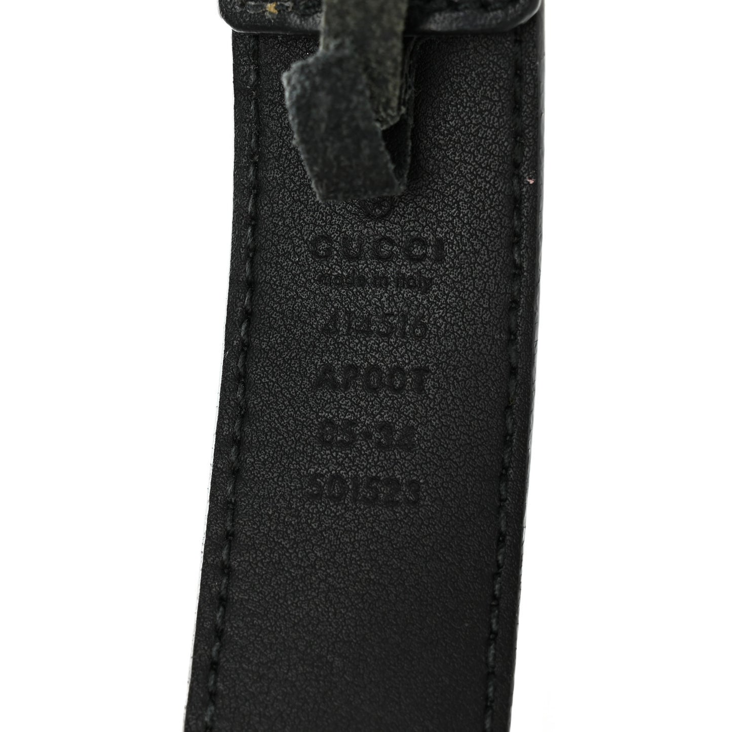 Moon Calfskin Double G 30mm Belt 85 34 Black