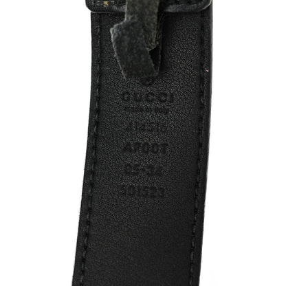 Gucci Moon Calfskin Double G 30mm Belt 85 34 Black 6 of 7