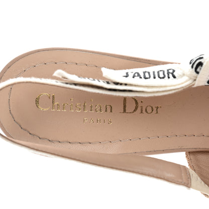 Christian Dior Technical Canvas Ribbon J Adior Slingback 65mm Pumps 40 Powder Nude 4 of 7