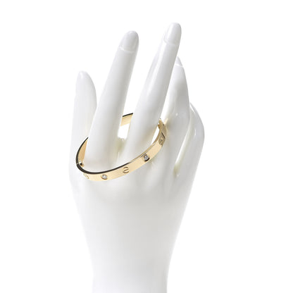 Cartier 18K Yellow Gold 4 Diamond LOVE Bracelet 16 2 of 6