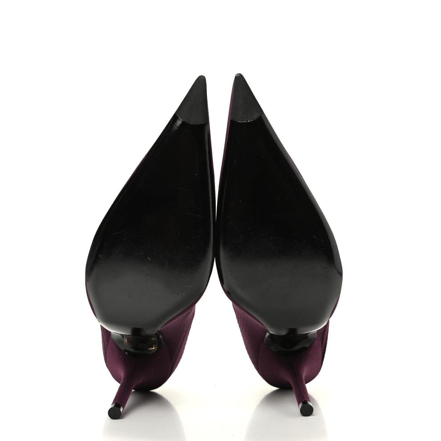 Spandex Pointed Toe Knife Thigh High Boots 38 Burgundy