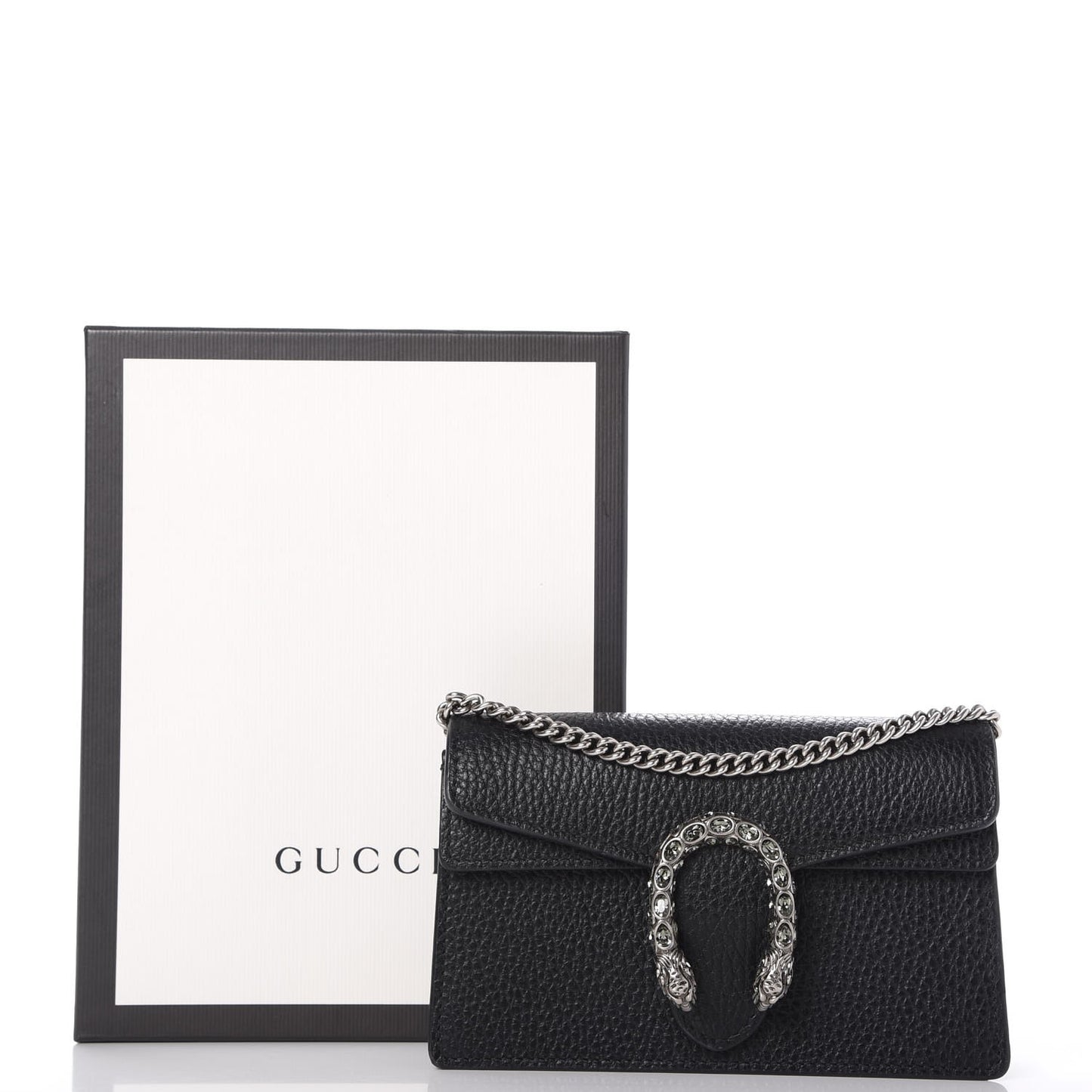 Calfskin Super Mini Dionysus Shoulder Bag Black