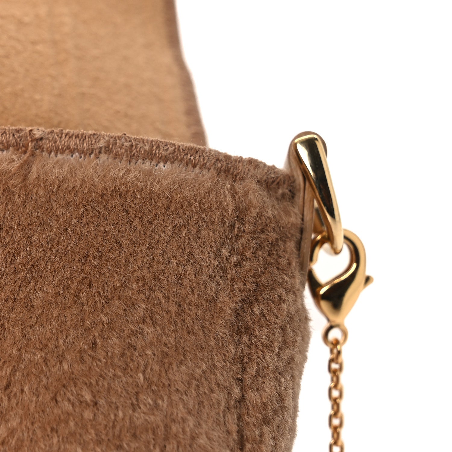 Fendi Mink Shiny Nappa Nano Baguette Charm Naturale Oro Soft 12 of 12