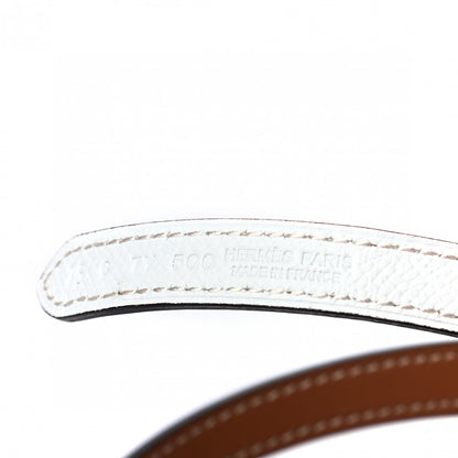 Hermes Epsom Swift 13mm Focus Belt 75 White Gold 3 of 3