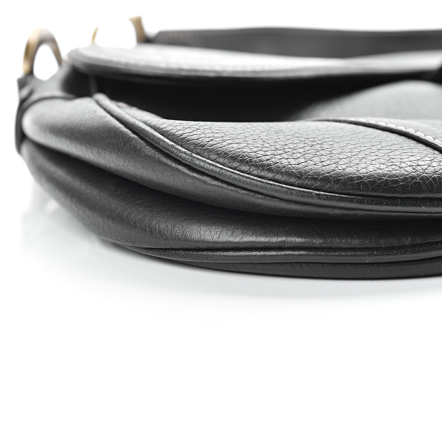 Christian Dior Calfskin Saddle Bag Black 9 of 16