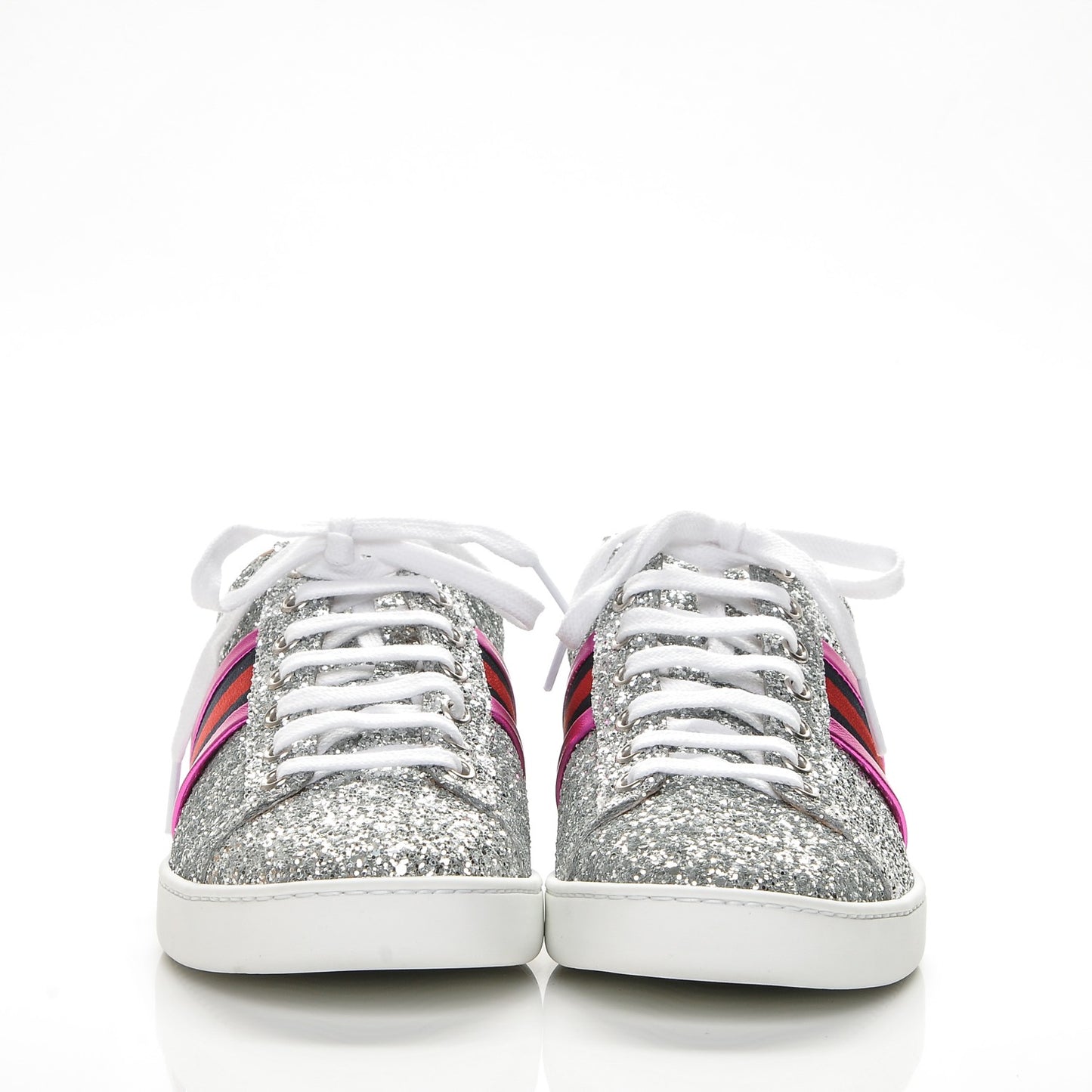 Glitter Web Ace Sneakers 38.5 Silver