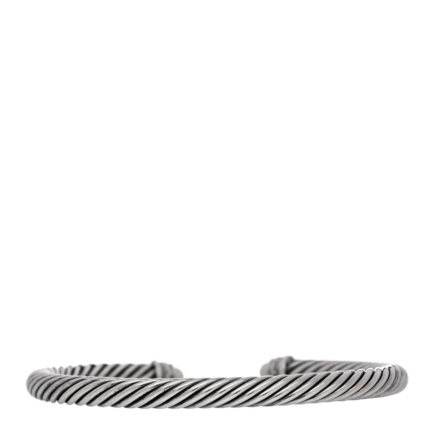 David Yurman Sterling Silver Diamond Pearl 5mm Cable Classics Bracelet 2 of 3