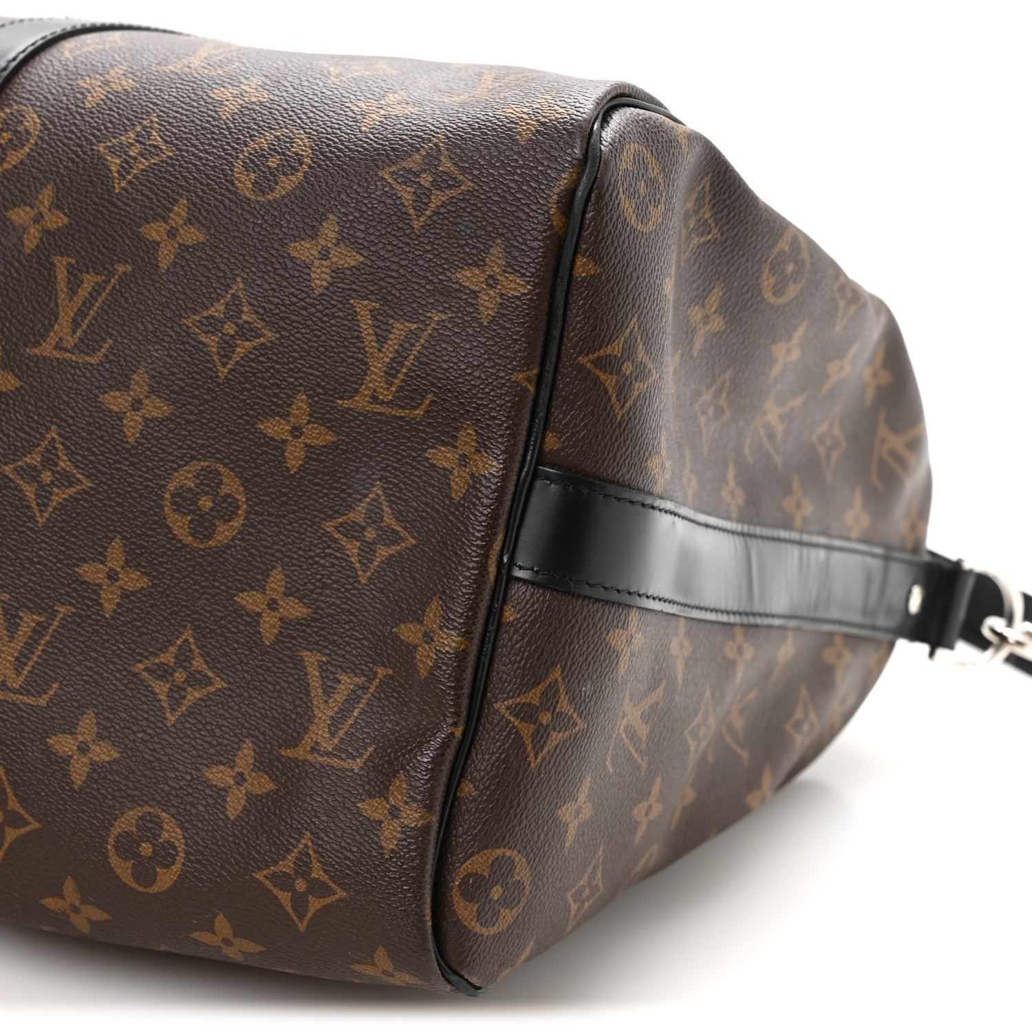 Louis Vuitton Monogram Macassar Keepall Bandouliere 45 9 of 11