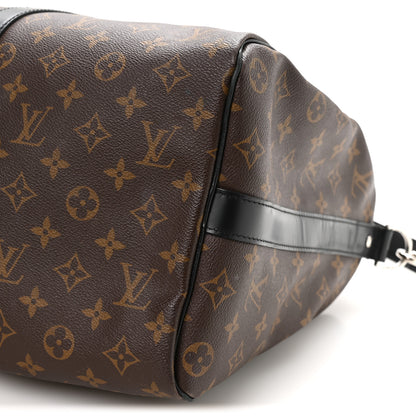 Louis Vuitton Monogram Macassar Keepall Bandouliere 45 9 of 11