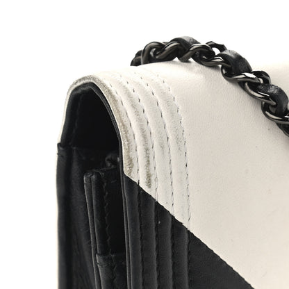 Chanel Lambskin Boy Wallet on Chain WOC So Black 12 of 17