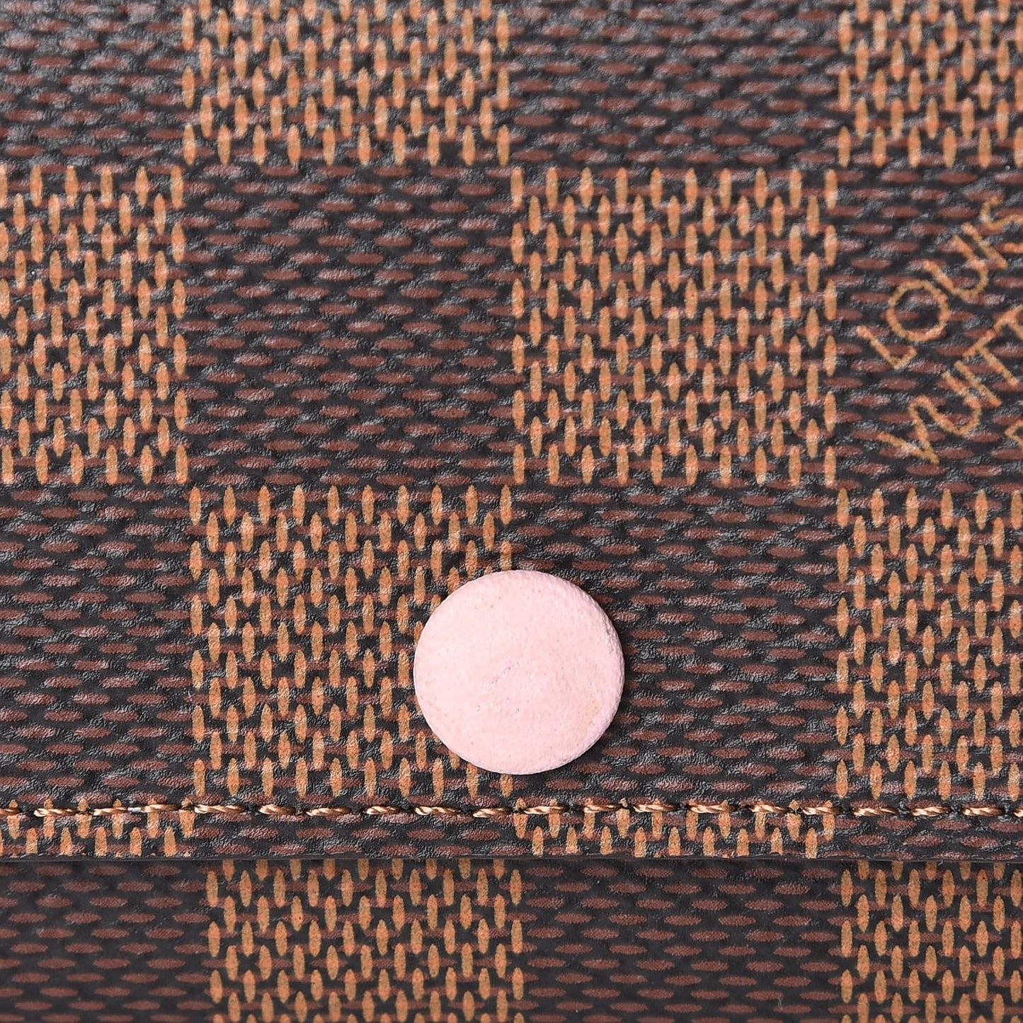 Damier Ebene Multicles 6 Key Holder Rose Ballerine