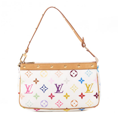 Louis Vuitton Monogram Multicolor Pochette Accessories White 1 of 7