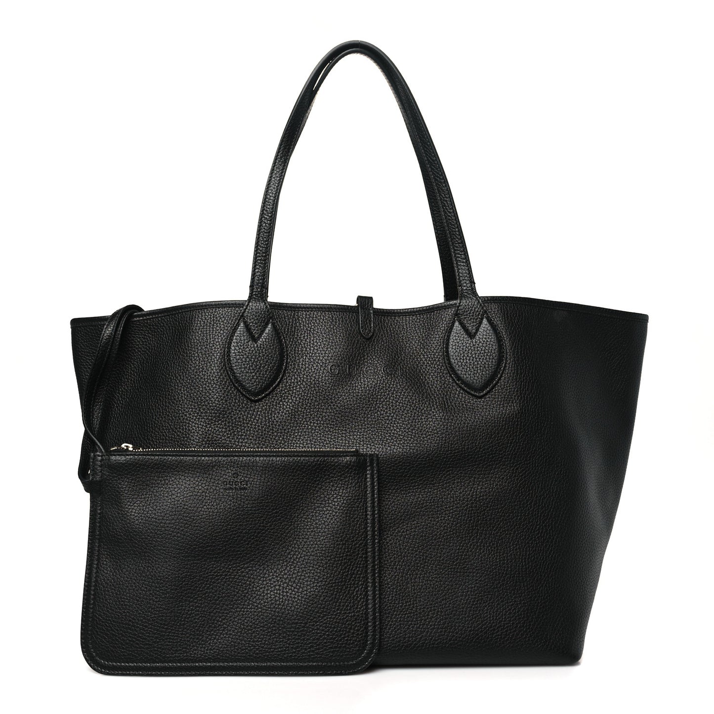 Grained Calfskin Monogram Large Totissima Reversible Tote Black